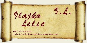 Vlajko Lelić vizit kartica